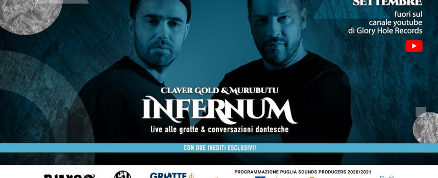 Claver Gold e Murubutu annunciano il live streaming esclusivo dalle Grotte di Castellana