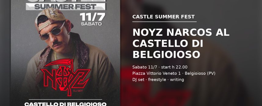 Belgioioso capitale hip hop per una notte: al Castello arriva Noyz Narcos