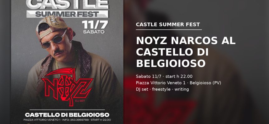 Belgioioso capitale hip hop per una notte: al Castello arriva Noyz Narcos